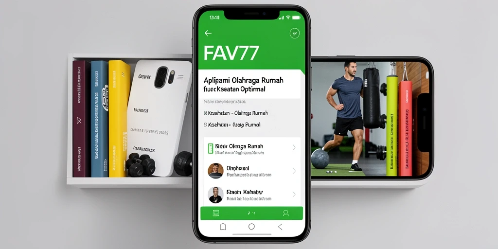 Antarmuka pengguna FAV77 dengan panduan olahraga yang menarik
