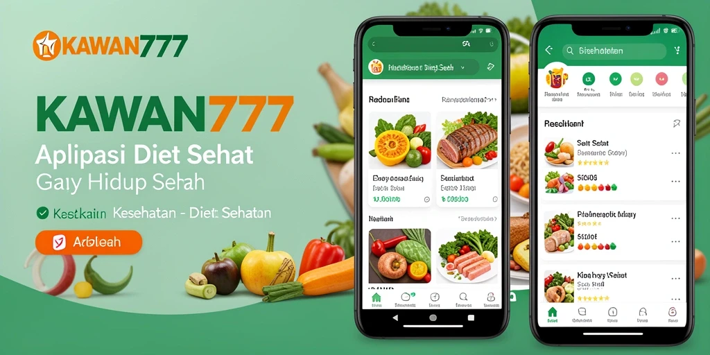 Antarmuka intuitif dan fitur pelacakan Diet Sehat.