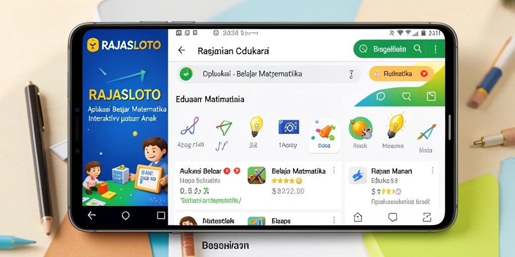 Antarmuka aplikasi RAJASLOTO yang interaktif dan menarik.