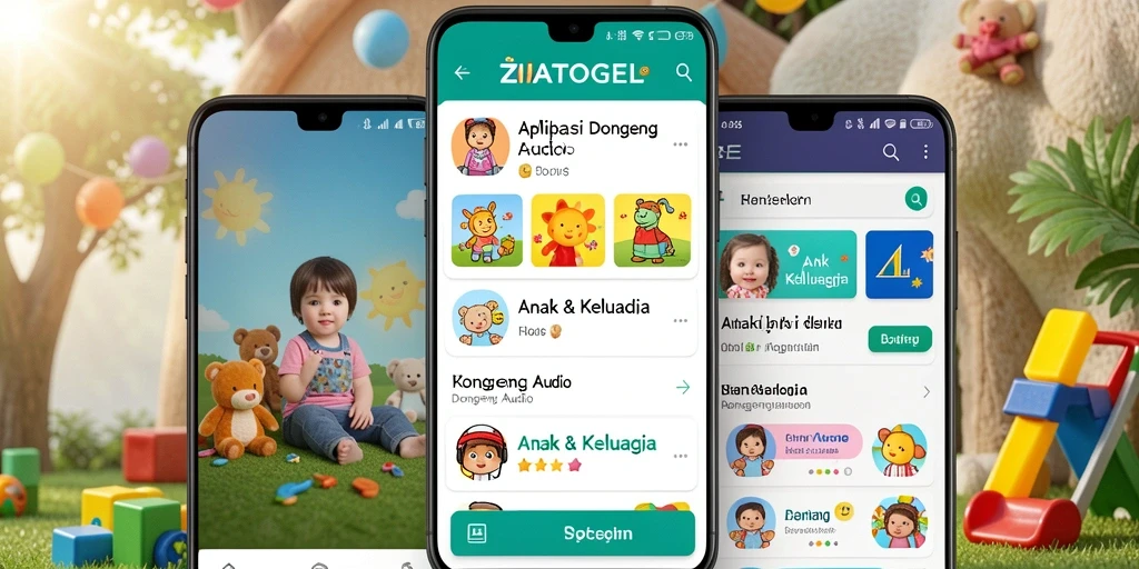 Tampilan antarmuka ZIATOGEL yang menarik dan ramah anak.